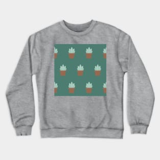 Succulent Background Crewneck Sweatshirt